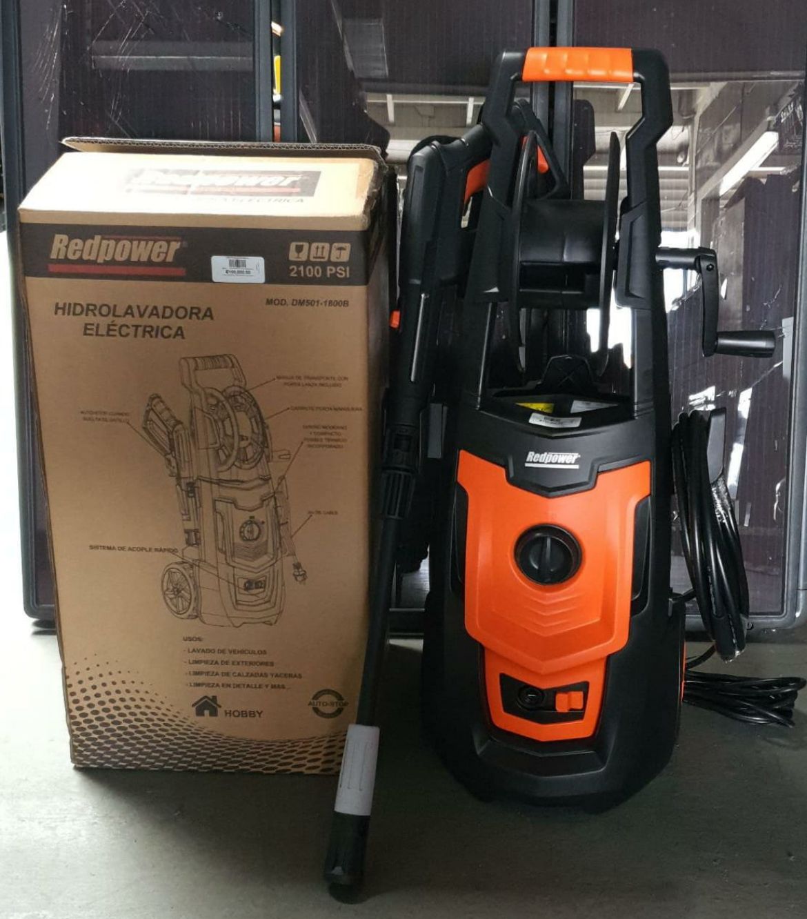 HIDROLAVADORA 2100 PSI / 1800 W RED POWER