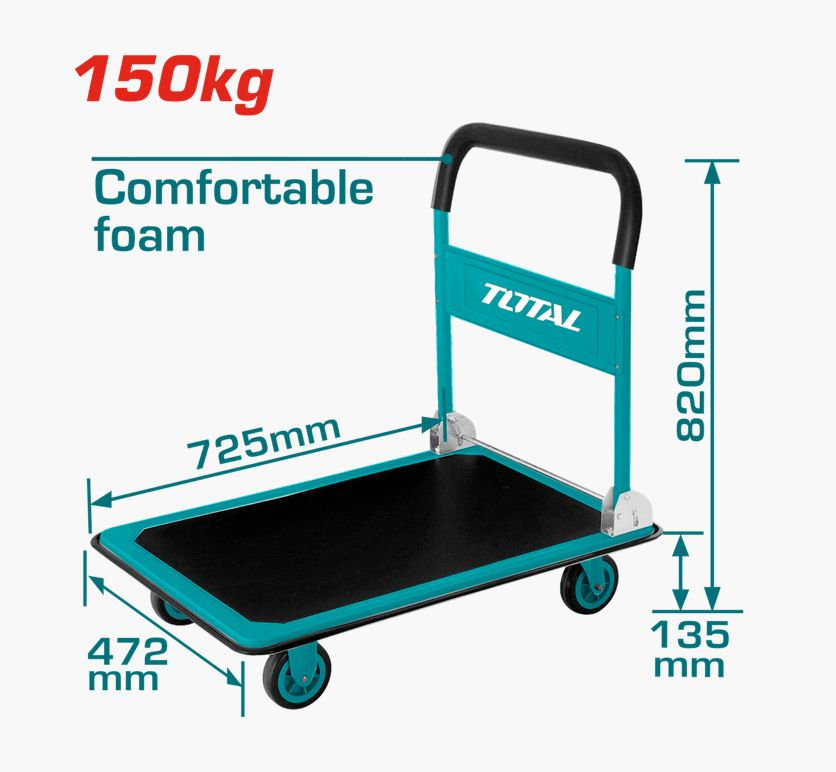 PERRA D/CARGA TIPO PLATAFORMA 150 KG TOTAL