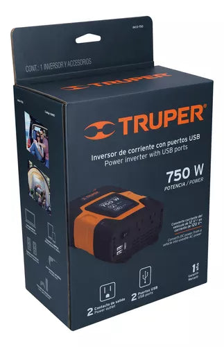 INVERSOR D/CORRIENTE 750/1500 WATTS TRUPER
