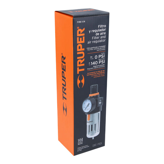 FILTRO C/REGULADOR D/AIRE 140 PSI TRUPER