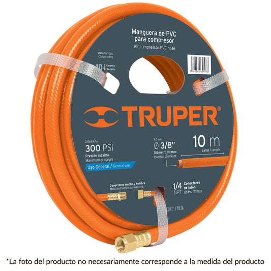 MANGUERA P/COMPRESOR 3/8" / 10 M TRUPER