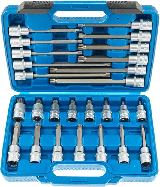 CAJA DE CUBOS TIPO SPLINE 26 PIEZAS VIKTEC