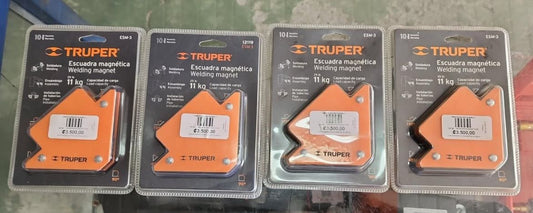 SET DE 4 ESCUADRAS MAGNETICAS 3" / 11 LBS TRUPER