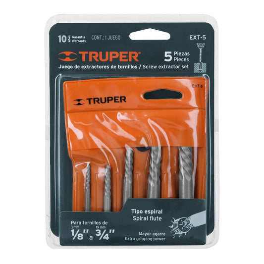 EXTRACTOR D/TORNILLOS (5PZS) TRUPER