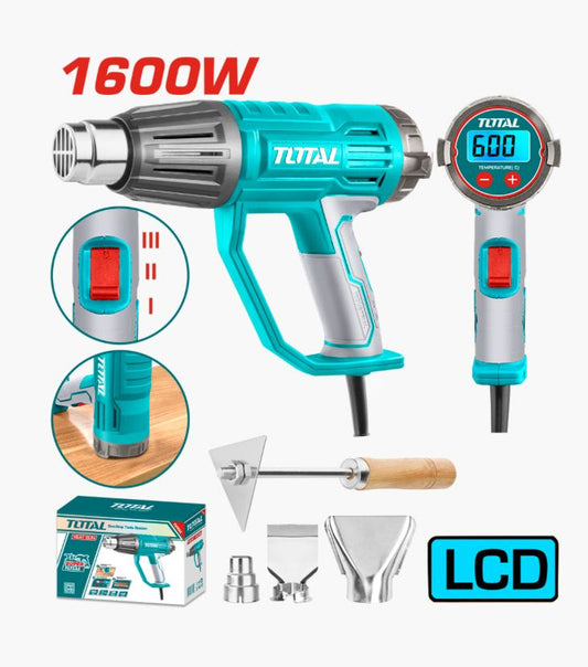PISTOLA D/CALOR 1600 WATTS DIGITAL TOTAL