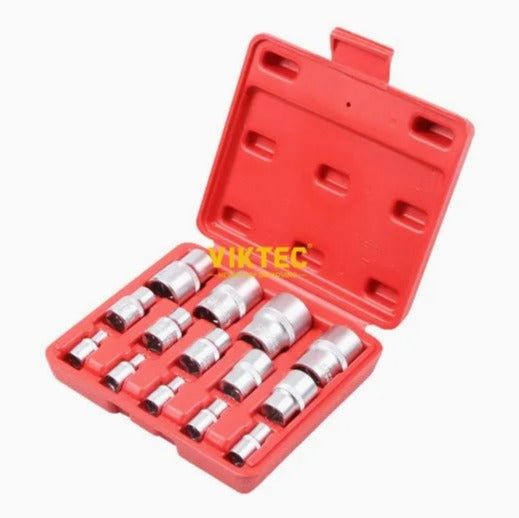 CAJA DE CUBOS TORX HEMBRA (14 PZS) VIKTEC